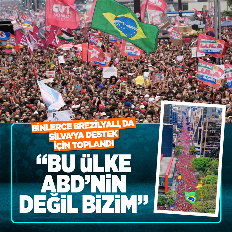 Binlerce Brezilyalı, Da Silva'ya destek için toplandı “Bu ülke ABD’nin değil bizim"