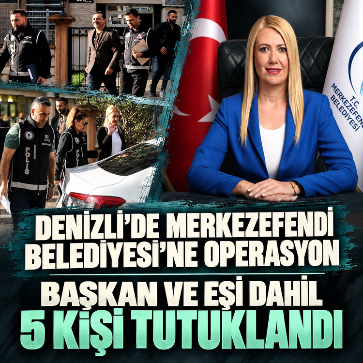 Denizli'de Merkezefendi Belediyesi'ne operasyon: Başkan ve eşi dahil 5 kişi tutuklandı