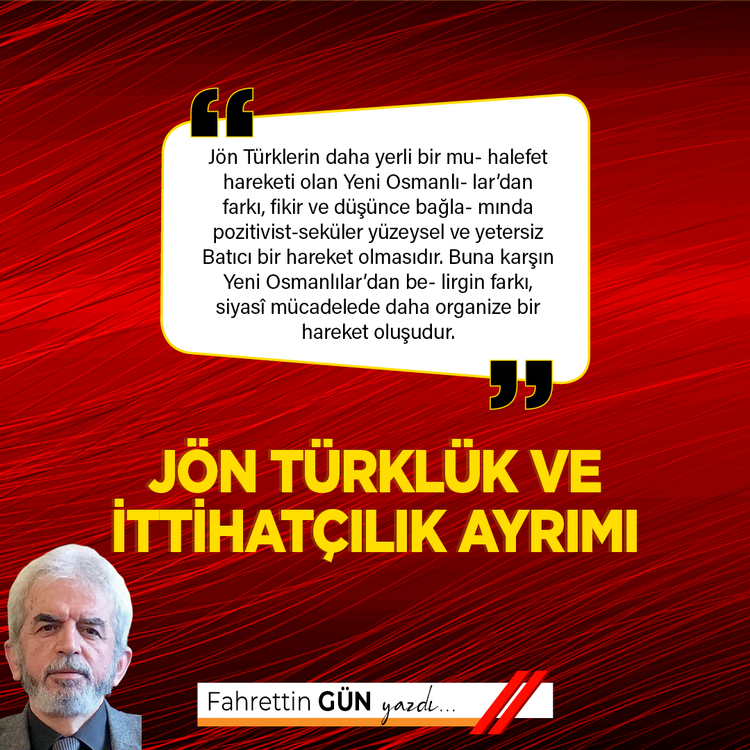 Jön Türklük ve İttihatçılık Ayrımı