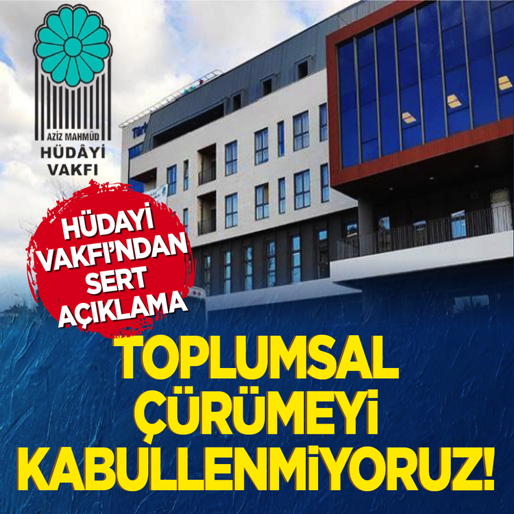Aziz Mahmûd Hüdâyi Vakfı'ndan sert açıklama: Toplumsal çürümeyi kabullenmiyoruz, kim olursa olsun hesap vermelidir