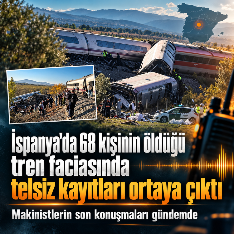İspanya'da 68 kişinin öldüğü tren faciasında telsiz kayıtları ortaya çıktı: Kontrol merkezinden verilen talimat kazaya mı yol açtı? Makinistlerin son konuşmaları gündemde
