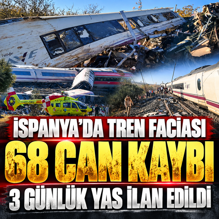 İspanya'daki tren faciasında ölü sayısı 68'e yükseldi: 3 günlük yas ilan edildi