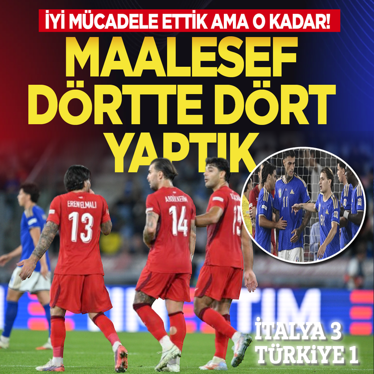İyi mücadele ettik ama o kadar! Maalesef dörtte dört yaptık