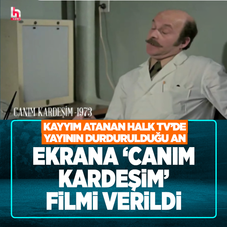 Kayyım atanan Halk TV'de yayının durdurulduğu an: Ekrana o film verildi