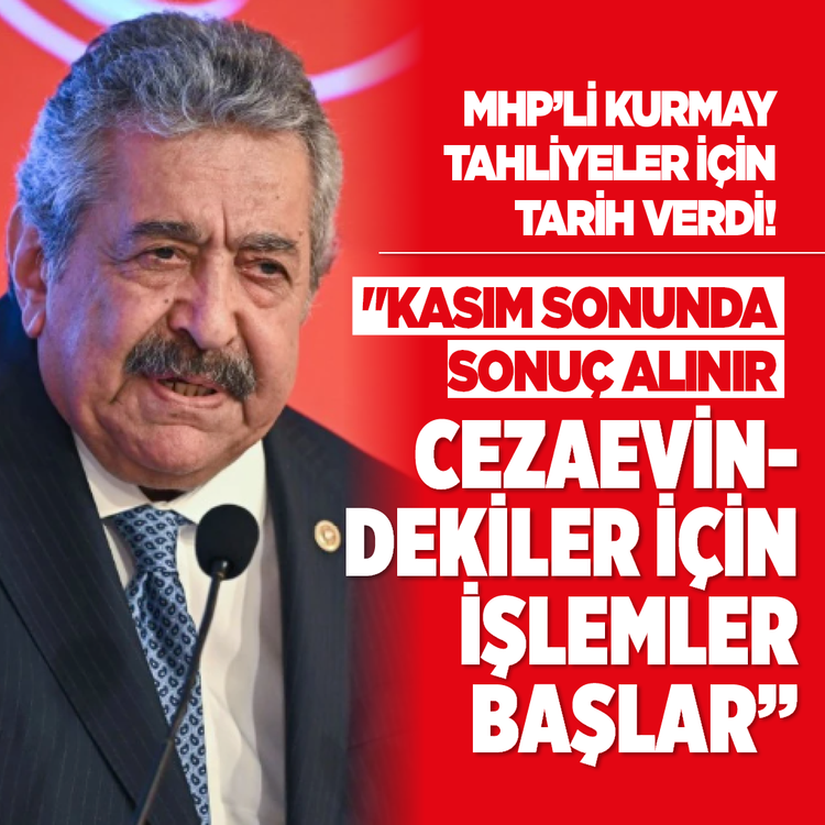 MHP'li kurmay, tahliyeler için tarih verdi:  "Kasım sonunda sonuç alınır, cezaevindekiler için işlemler başlar"
