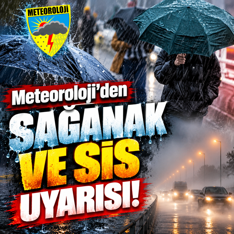 Meteoroloji'den Sağanak ve sis uyarısı! Peki bugün hava kaç derece olacak?