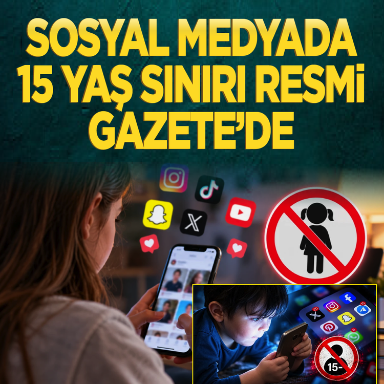 15 yaş altına sosyal medya yasağı Resmi Gazete'de yayımlandı