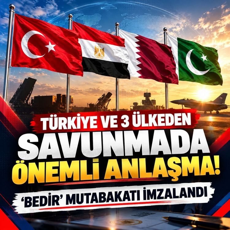 Türkiye ve 3 ülkeden savunmada önemli anlaşma! Bedir Mutabakatı imzalandı