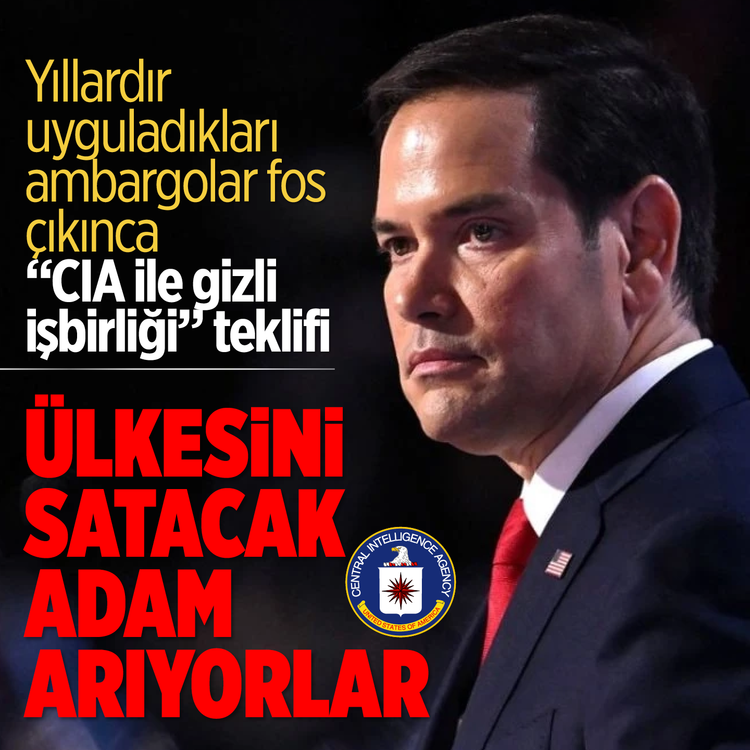 Yıllardır uyguladıkları ambargolar fos çıkınca "CİA ile gizli işbirliği" teklifi...Ülkesini satacak adam arıyorlar