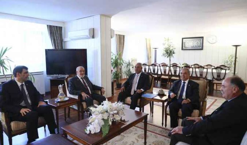 DSP Genel Başkanı'ndan Saadet Partisi Genel Başkanı Karamollaoğlu'na ziyaret