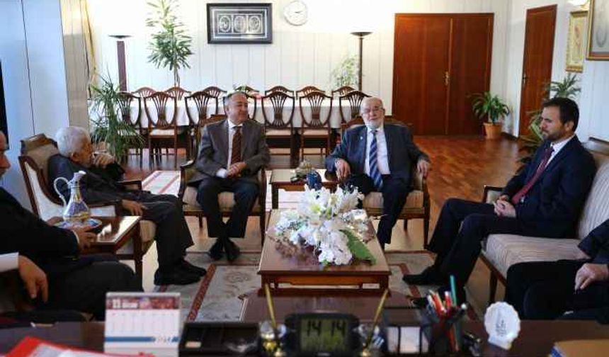 Temel Karamollaoğlu, Amanullah Ceyhun'u kabul etti