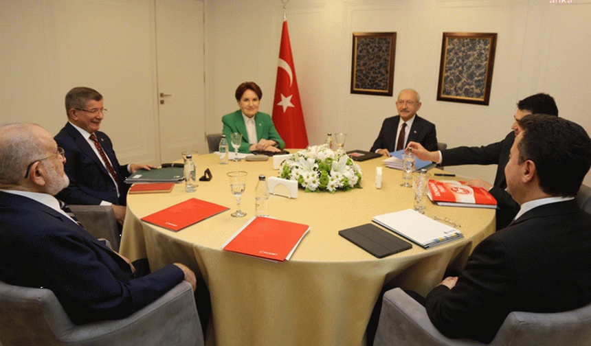 Altılı Masa 10'uncu kez buluştu: İşte ilk kareler...