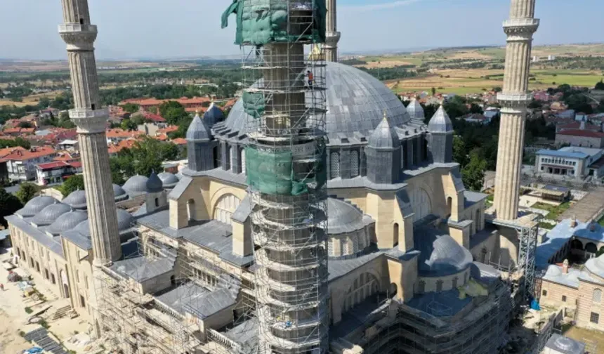 Selimiye Camisi'nin Restorasyonunda Önemli Aşama Tamamlandı