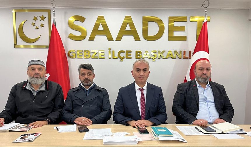 Saadet Partisi Gebze İlçe Başkanı Erkan Vural'dan kongre teşekkürü