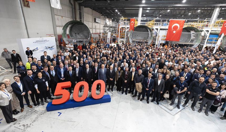 TUSAŞ'tan Airbus'a A320 uçağı için 500'üncü 'gövde' sevkiyatı