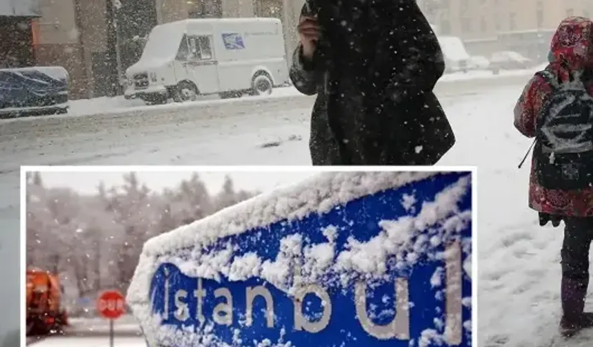 İstanbul'dan kar manzaraları