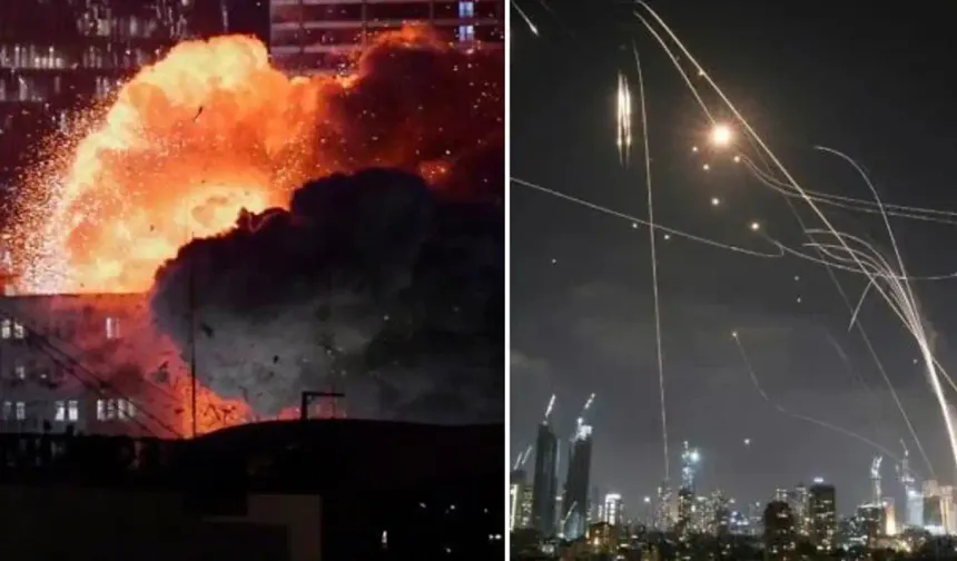 Tel Aviv'i hiç böyle görmediniz! İşte muhteşem yıkımın en güzel kareleri