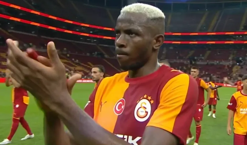 Galatasaray'da ilginç anlar: Osimhen kaptanlığı işte böyle reddetti!