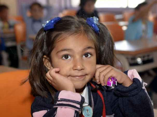 Minikler okula başladı