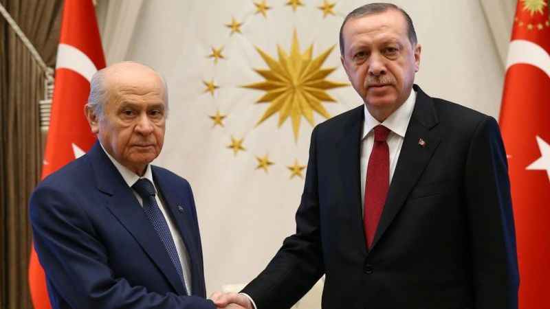 Erdoğan, Bahçeli'yi kabul etti