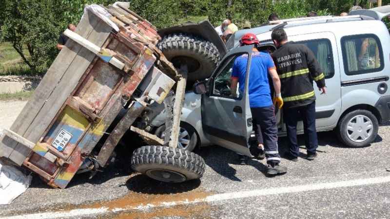 Karabük’te kaza yaptı, ‘daldım abi’ diyerek özür diledi
