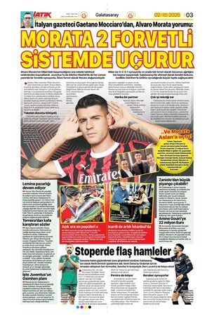 Spor haberleri: 2 Şubat 2025 gazete manşetleri