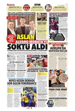 Spor haberleri: 2 Şubat 2025 gazete manşetleri