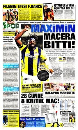 Spor haberleri: 2 Şubat 2025 gazete manşetleri