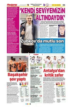 Spor haberleri: 2 Şubat 2025 gazete manşetleri