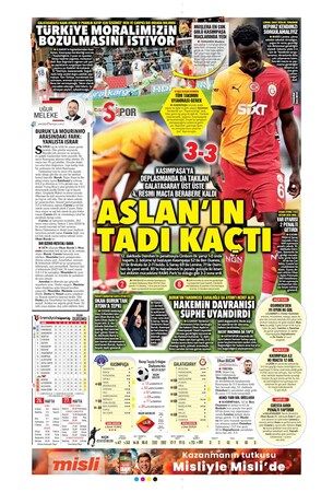 Spor haberleri: 3 Mart 2025 gazete manşetleri