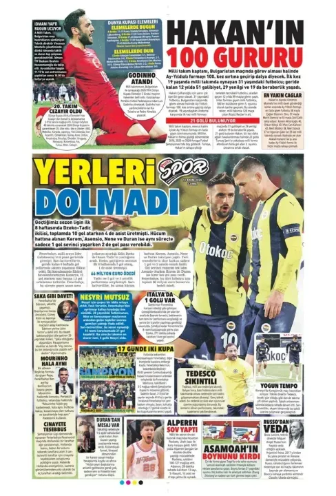 Spor haberleri: 10 Ekim 2025 gazetelerde futbol manşetleri