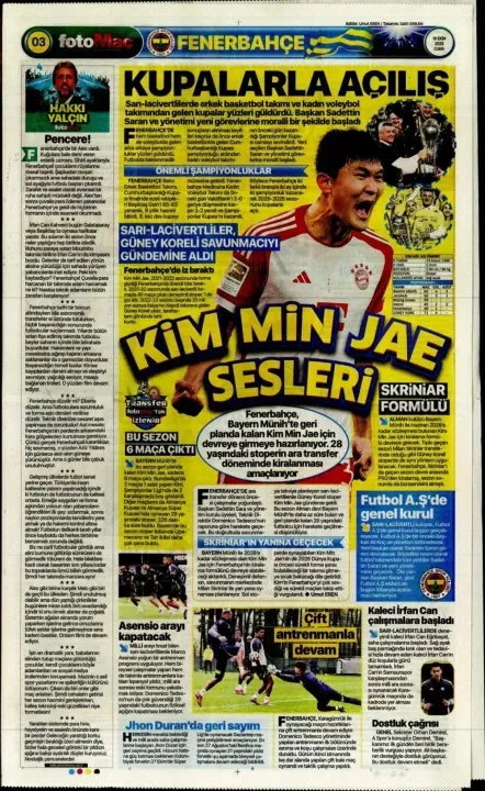 Spor haberleri: 10 Ekim 2025 gazetelerde futbol manşetleri