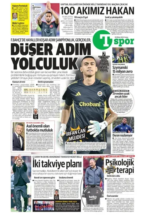 Spor haberleri: 10 Ekim 2025 gazetelerde futbol manşetleri