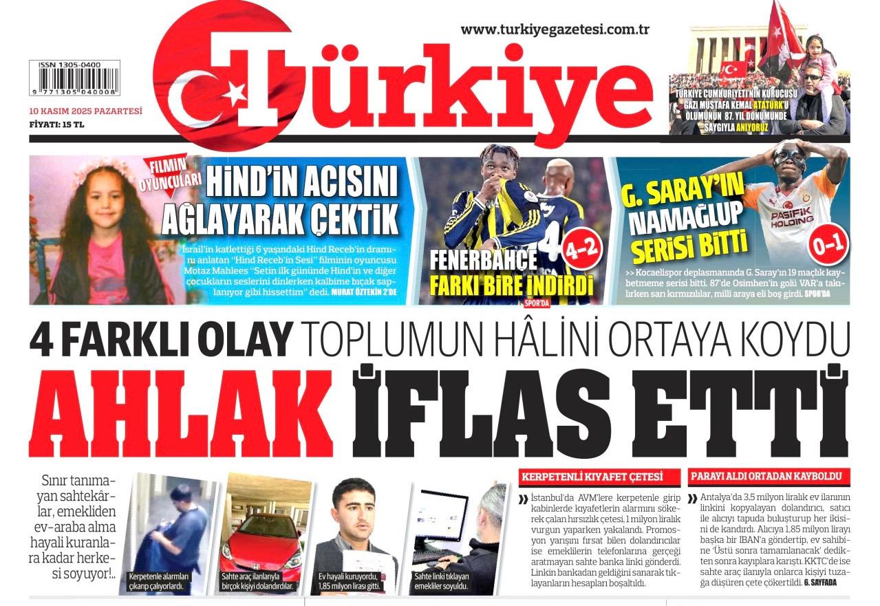 Ahlak Iflas Etti Türkiye