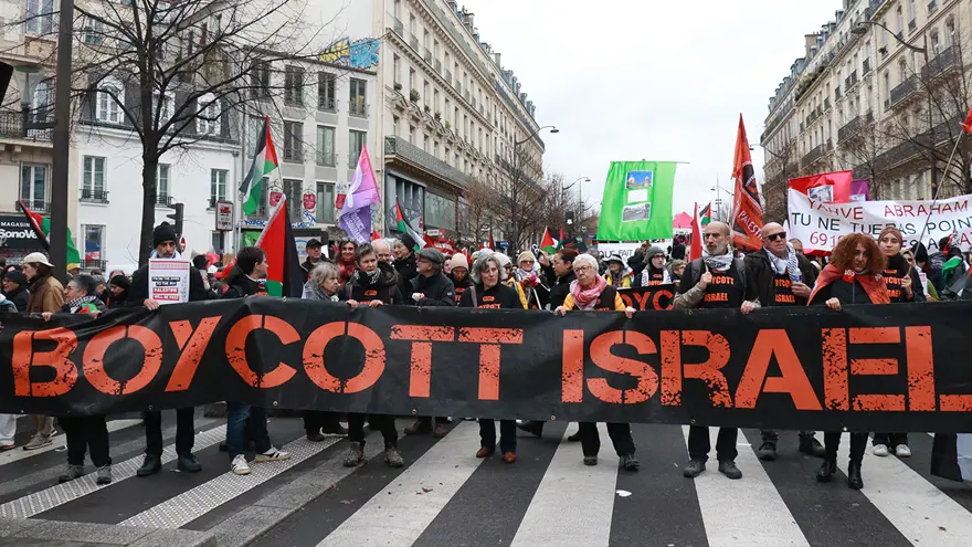 İspanya'da Sokaklar Filistin Için Inledi 40 Şehirde Tek Ses! (2)