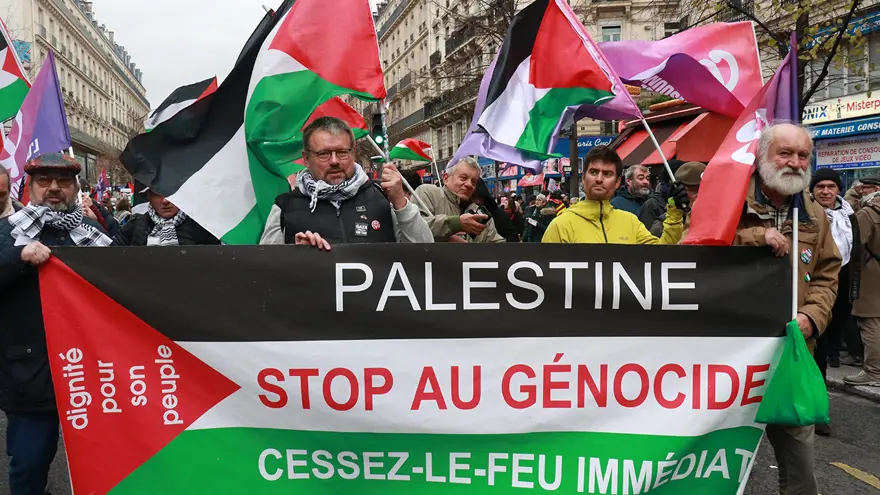 İspanya'da Sokaklar Filistin Için Inledi 40 Şehirde Tek Ses! (3)