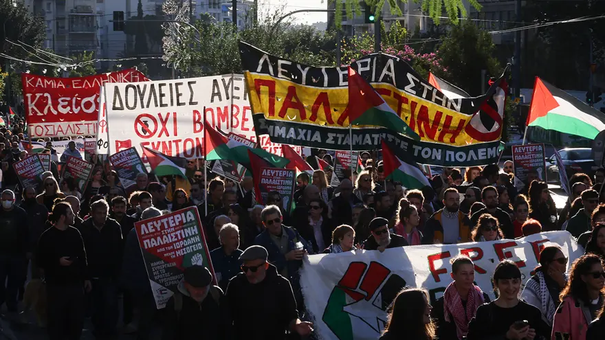 İspanya'da Sokaklar Filistin Için Inledi 40 Şehirde Tek Ses! (4)