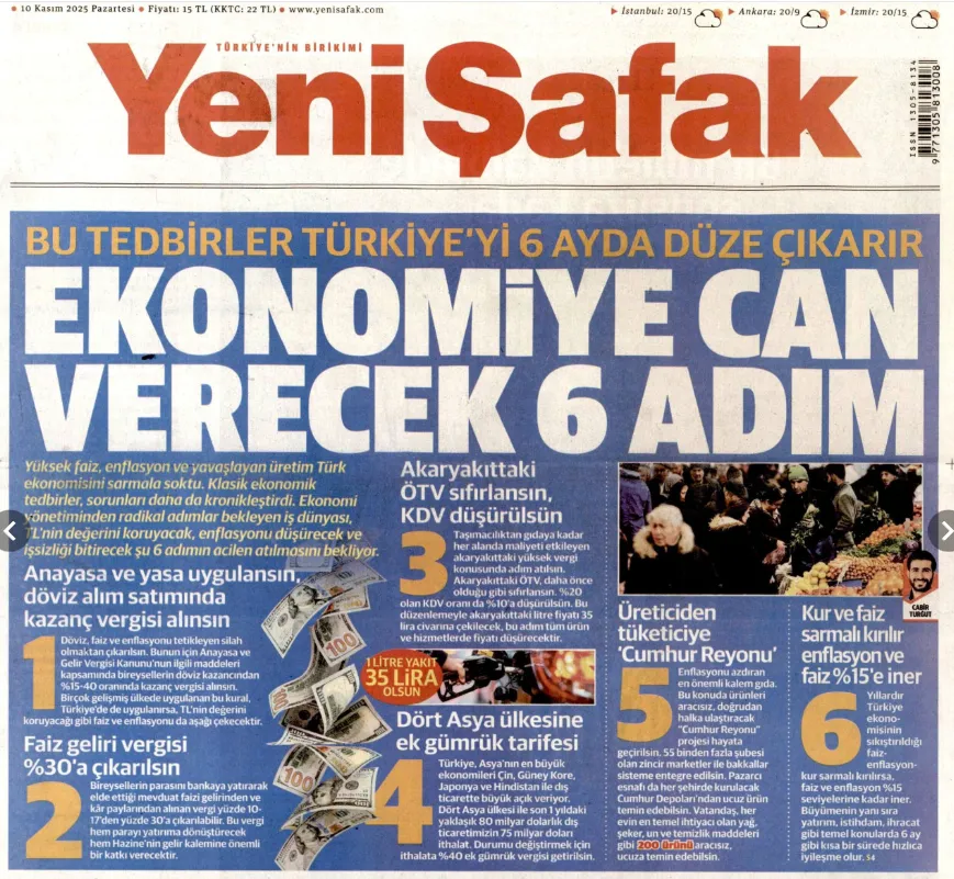 Şimşek'e Manşetten Mektup Var Yeni Şafak, Eleştirdi Olmayınca Bu Kez De Bakın Böyle Yapacaksınız Dedi...ff