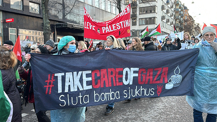 Berlin’de Filistin’e Destek Gösterisi “Alman Hükümeti İsrail’in Suç Ortağı” (2)