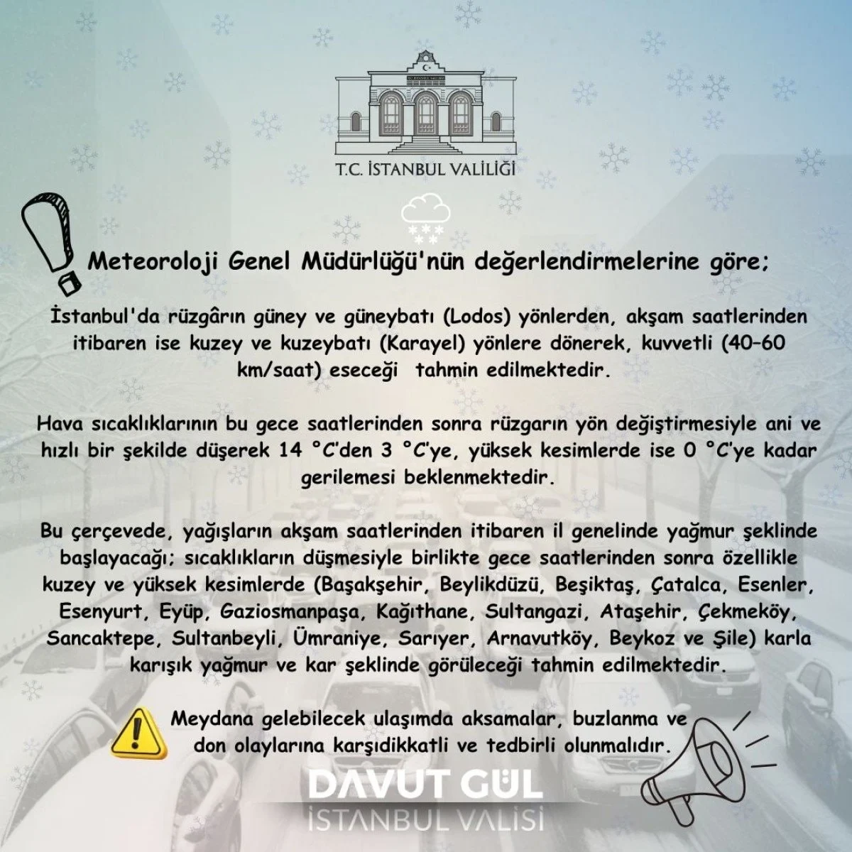 İstanbul Için Son Dakika Kar Yağışı Başlıyor, İşte O Ilçeler22