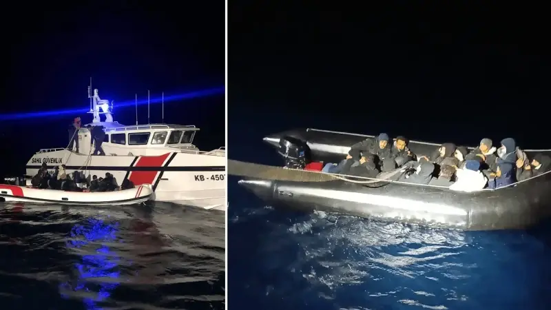 İzmir'de Göçmen Operasyonu 99 Kişi Yakalandı (1)-1