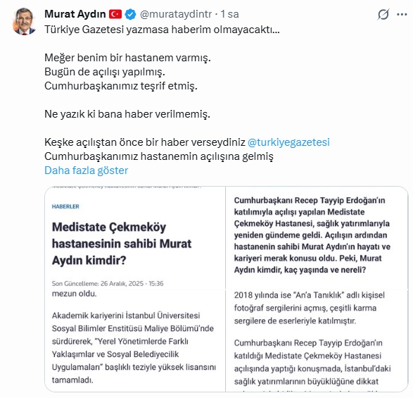 Murat Aydın Medistate Paylaşım 2-1