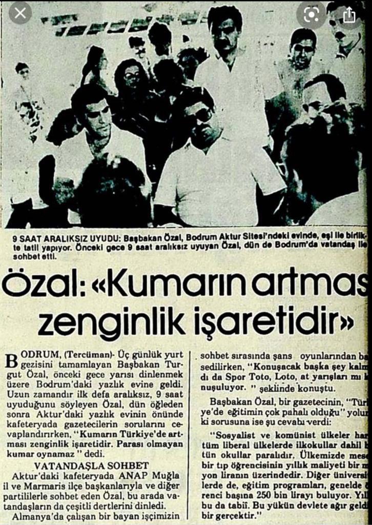 Özal’dan Erdoğan’a Değişmeyen Kumar Politikası 4