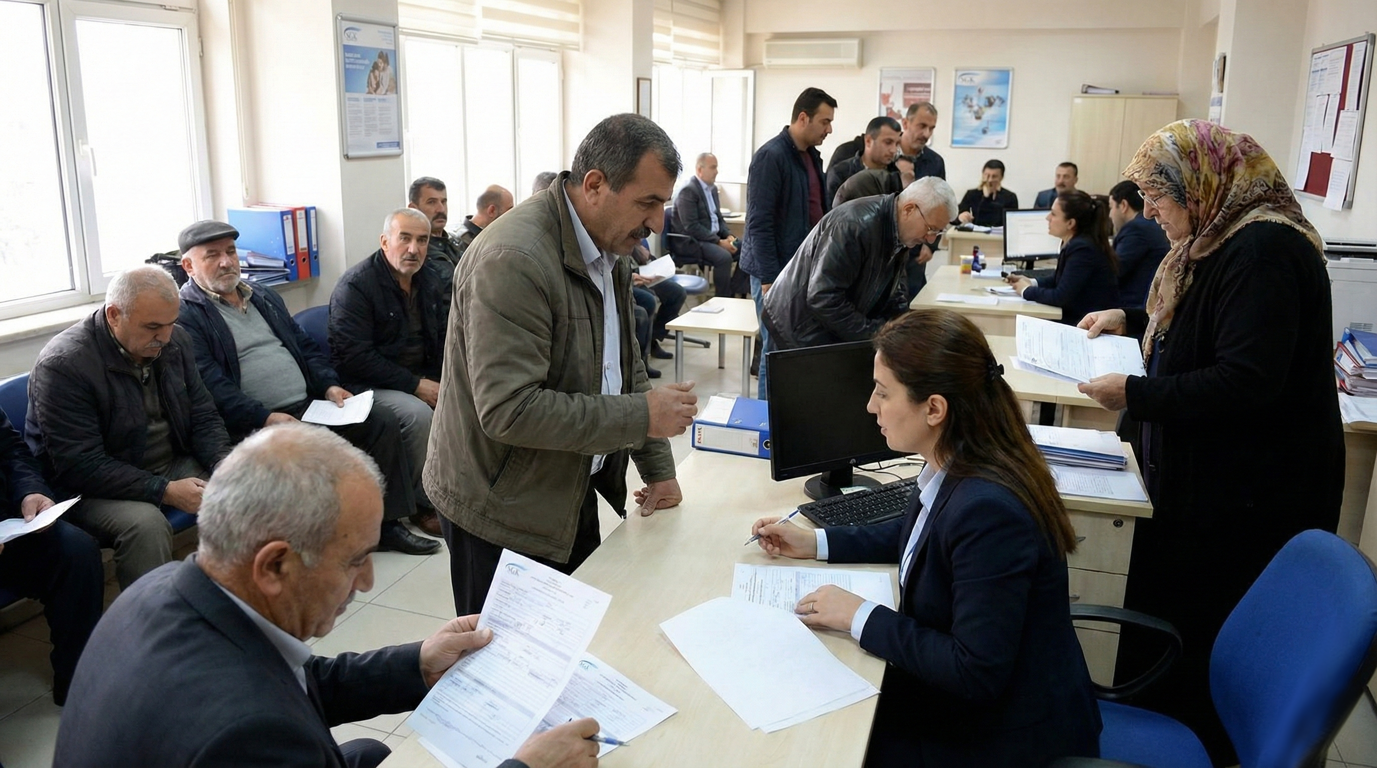 Sgk Başvuru Anı, 1280×720, Yazısız, Yüz Hatları, Ten Tonu Ve Genel Görünümüyle Türk Insanını Andıran Görsel Hazırla55