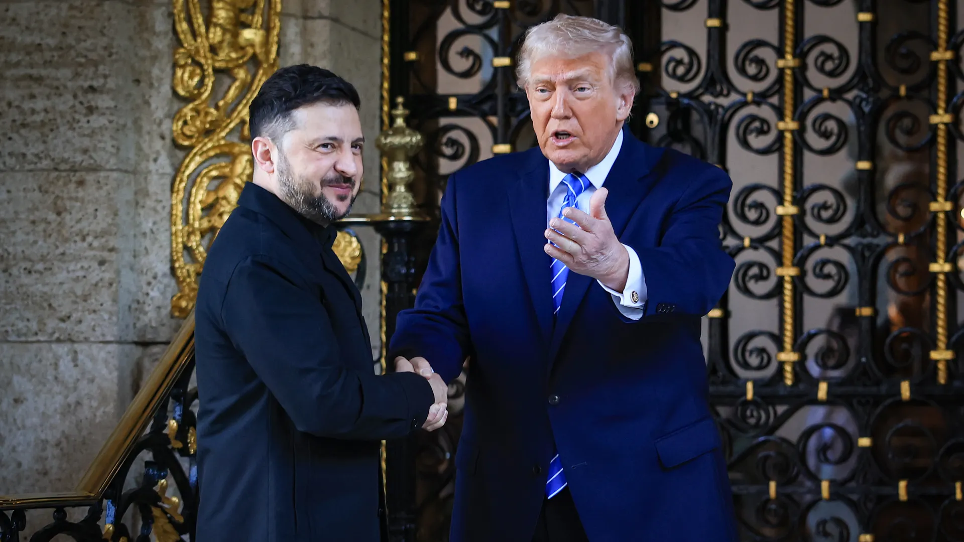 Trump Ve Zelenskiy Mar A Lago’da Buluştu Barış Mı Geliyor (2)