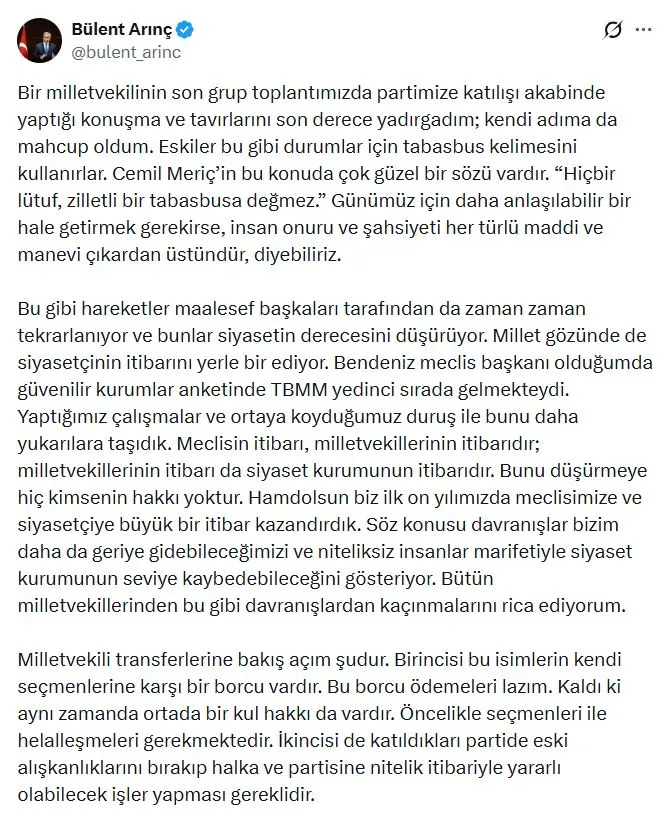 Bulent Arınç Hasan Ufuk Çakır Tepki