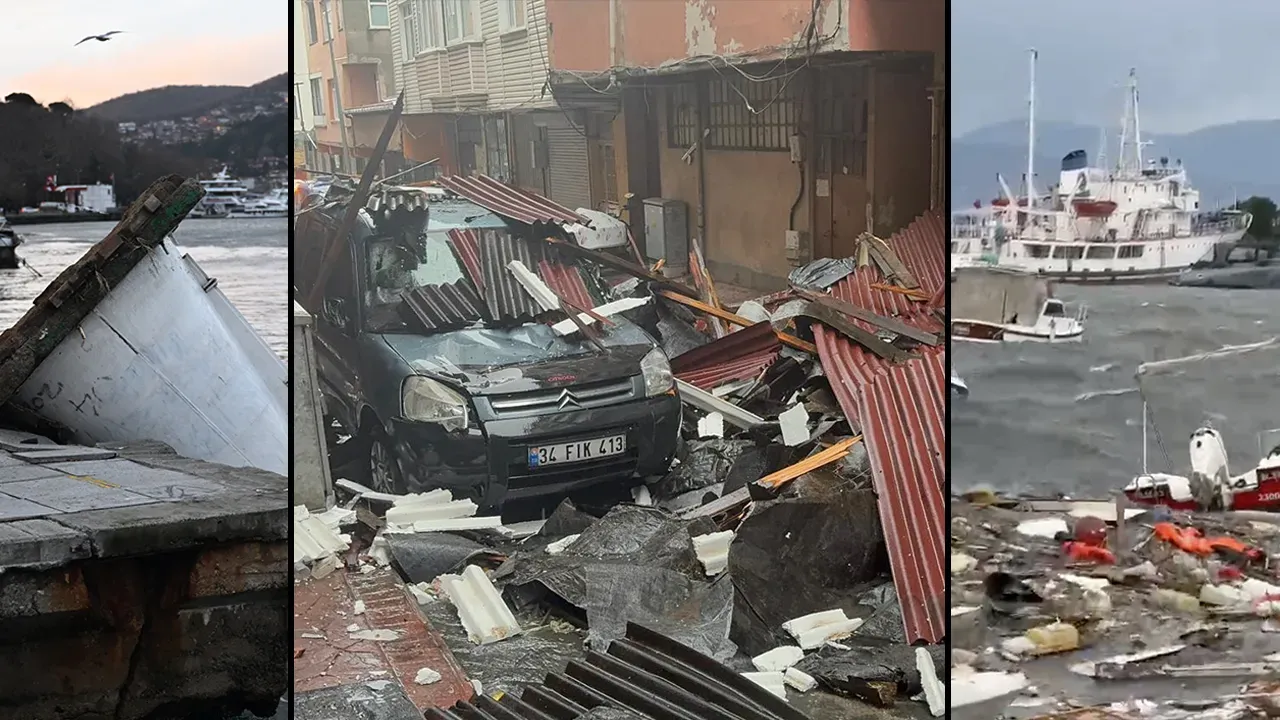 İstanbul'da Fırtına Kâbusu! Valilik Bilançoyu Açıkladı Çatılar Uçtu, Seferler Iptal Edildi!-2