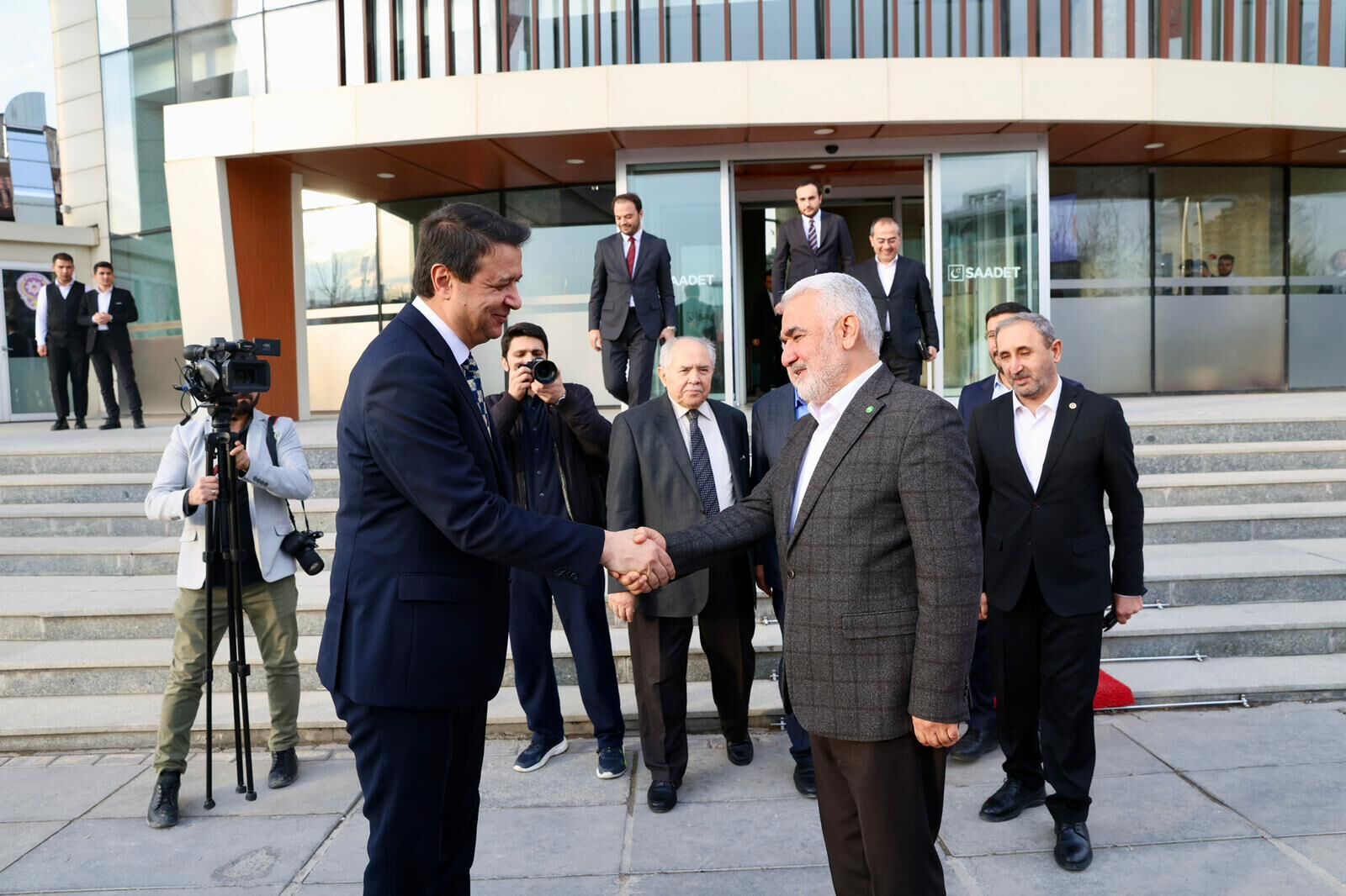 Saadet Partisi Genel Başkanı Arıkan, Hüda Par Genel Başkanı Zekeriya Yapıcıoğlu Ile Bir Araya Geldi (3)
