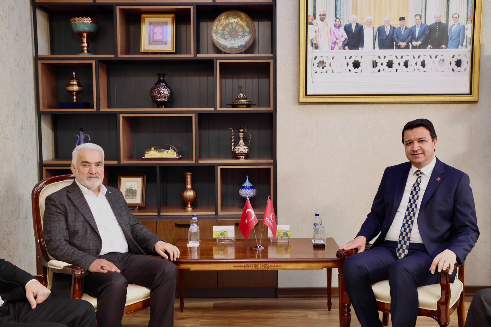 Saadet Partisi Genel Başkanı Arıkan, Hüda Par Genel Başkanı Zekeriya Yapıcıoğlu Ile Bir Araya Geldi