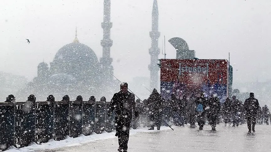 Tem Kilitlendi.. Valilikten Yasak Geldi! İşte İstanbul'dan Kar Manzaraları! (6)